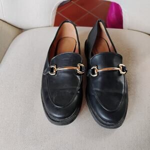 H&M Leather Horse Bit Loafers Women's size 36